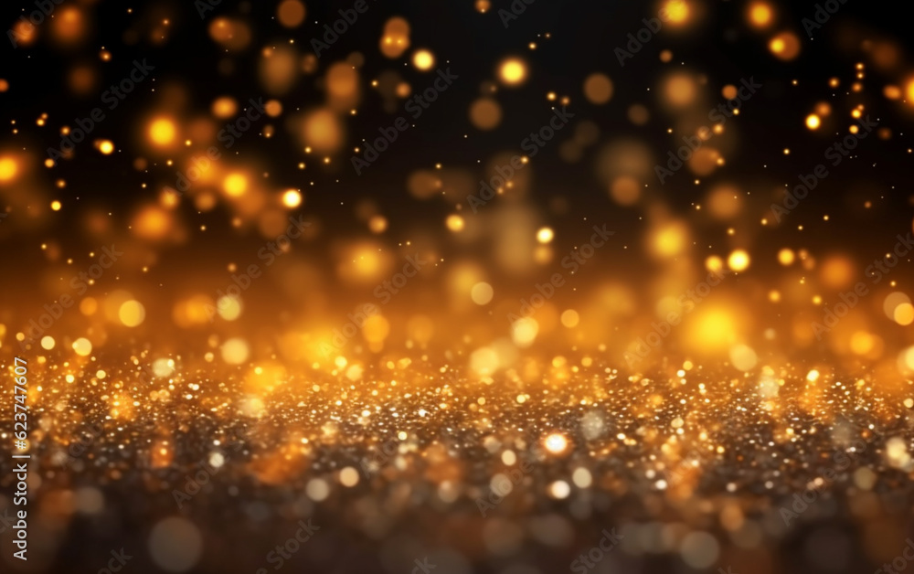 Abstract background with gold bokeh effect. christmas. sparkling magical dust particles. magic Abstract background with gold bokeh effect. christmas. sparkling magical dust particles. magic