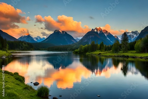 lake in the mountains