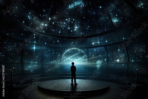 Holographic star map in a dark room