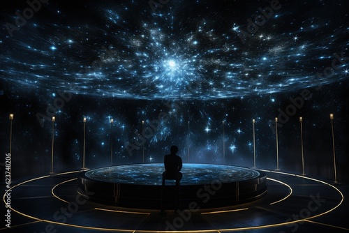 Holographic star map in a dark room