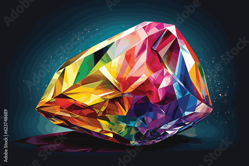 abstract background with diamond