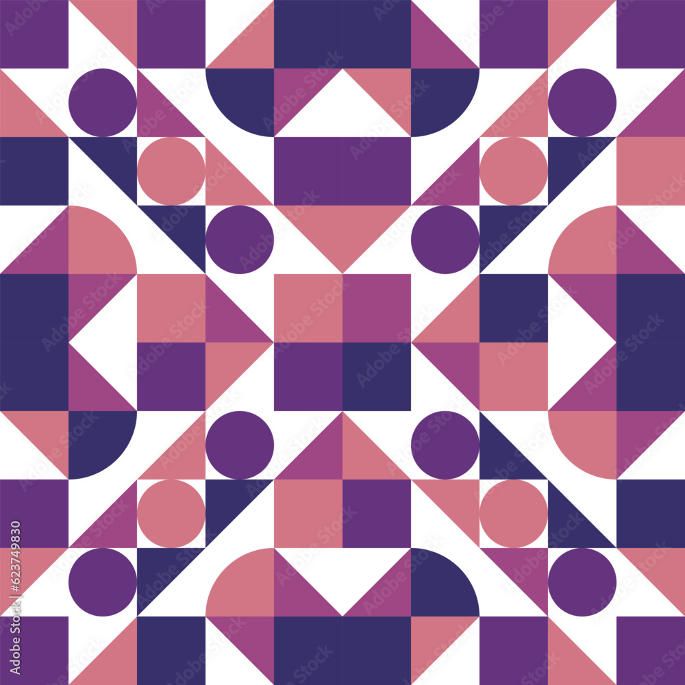 Seamless Abstract Geometric Pattern Decorative Ornament Wall Textile Fabric Background Seamless Vector Illustration Red White Blue Seamless Abstract Geometric Pattern Decorative Ornament Wall Textile Fabric Background Seamless Vector Illustration Red White Blue