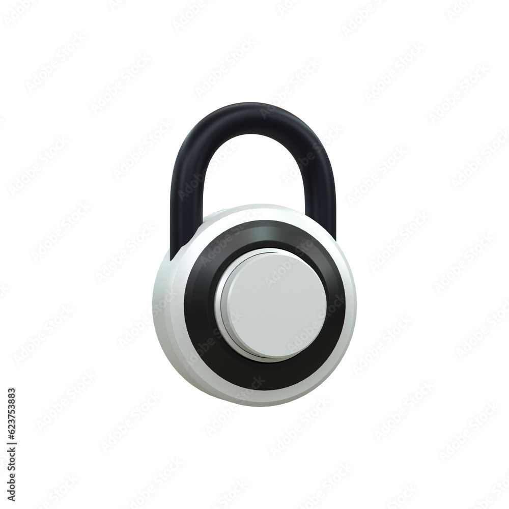 Lock icon with key simple 3d Rendering minimal concept 3d icon Lock icon with key simple 3d Rendering minimal concept 3d icon