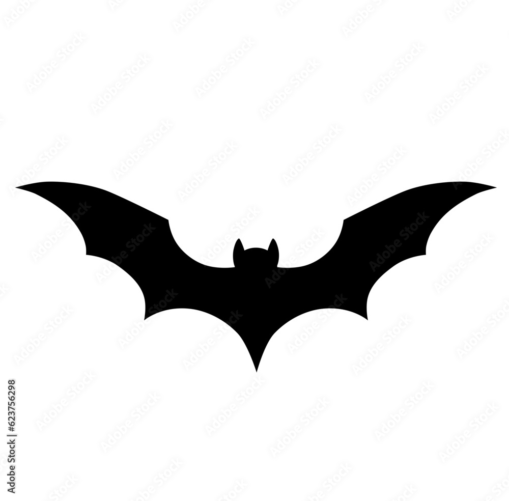 Cute bat halloween silhouette Cute bat halloween silhouette