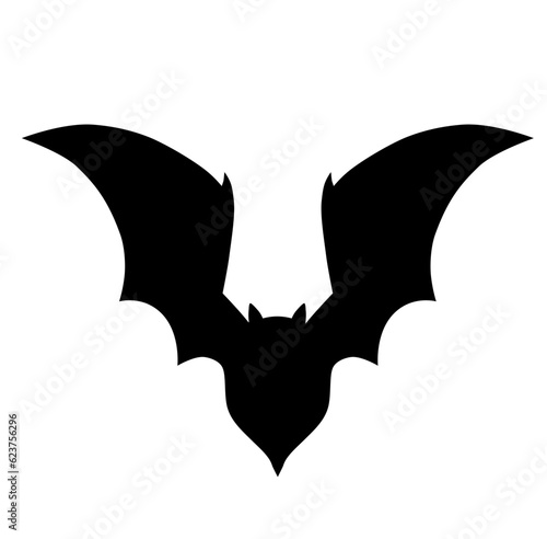 Cute bat halloween silhouette