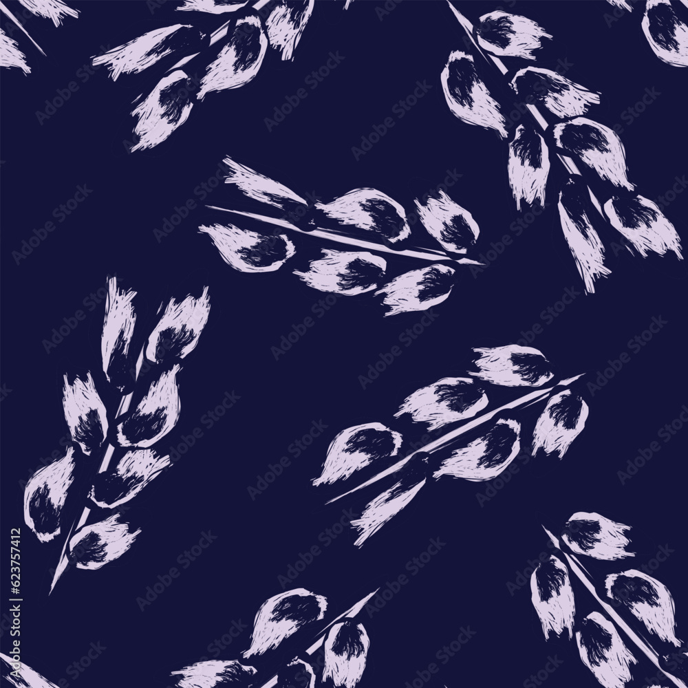 Pastels Tropical Leaf Seamless Pattern Design Pastels Tropical Leaf Seamless Pattern Design