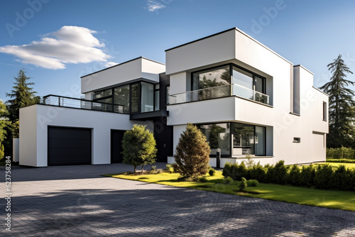 Premium Modern house exterior for real estate business  © Hassan