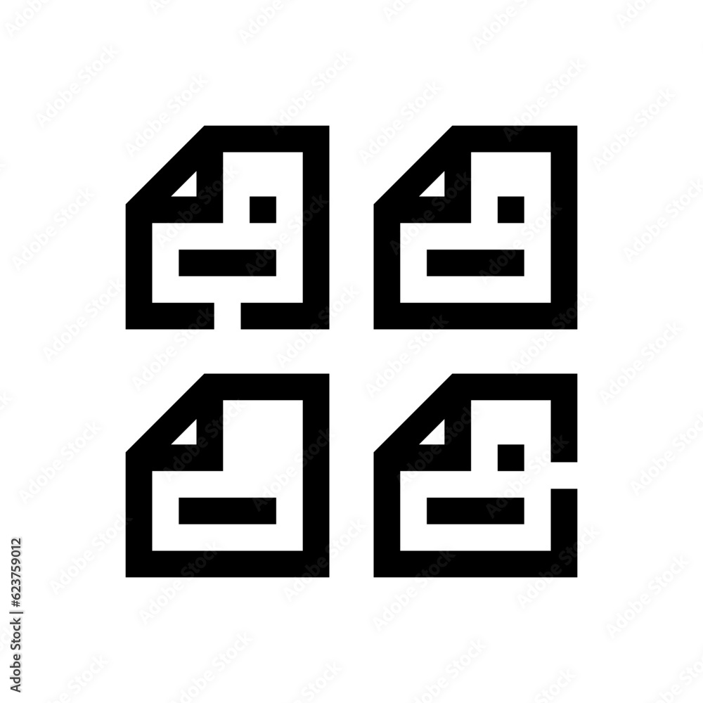sticky notes line icon sticky notes line icon