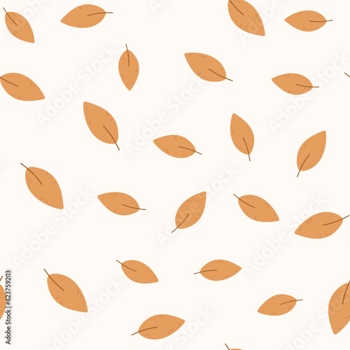 Minimalist Leaf Pattern Seamless