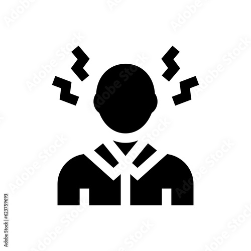 workaholic glyph icon