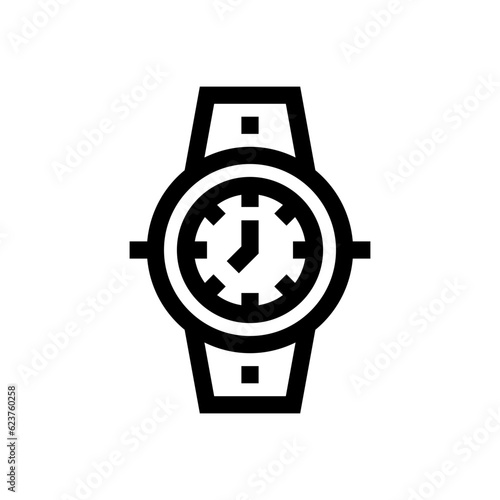 wristwatch line icon