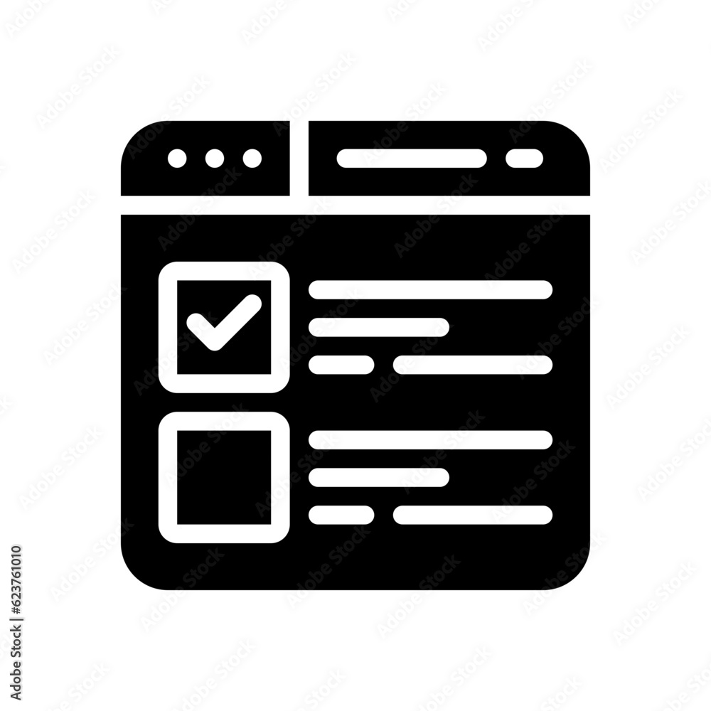 online survey glyph icon online survey glyph icon