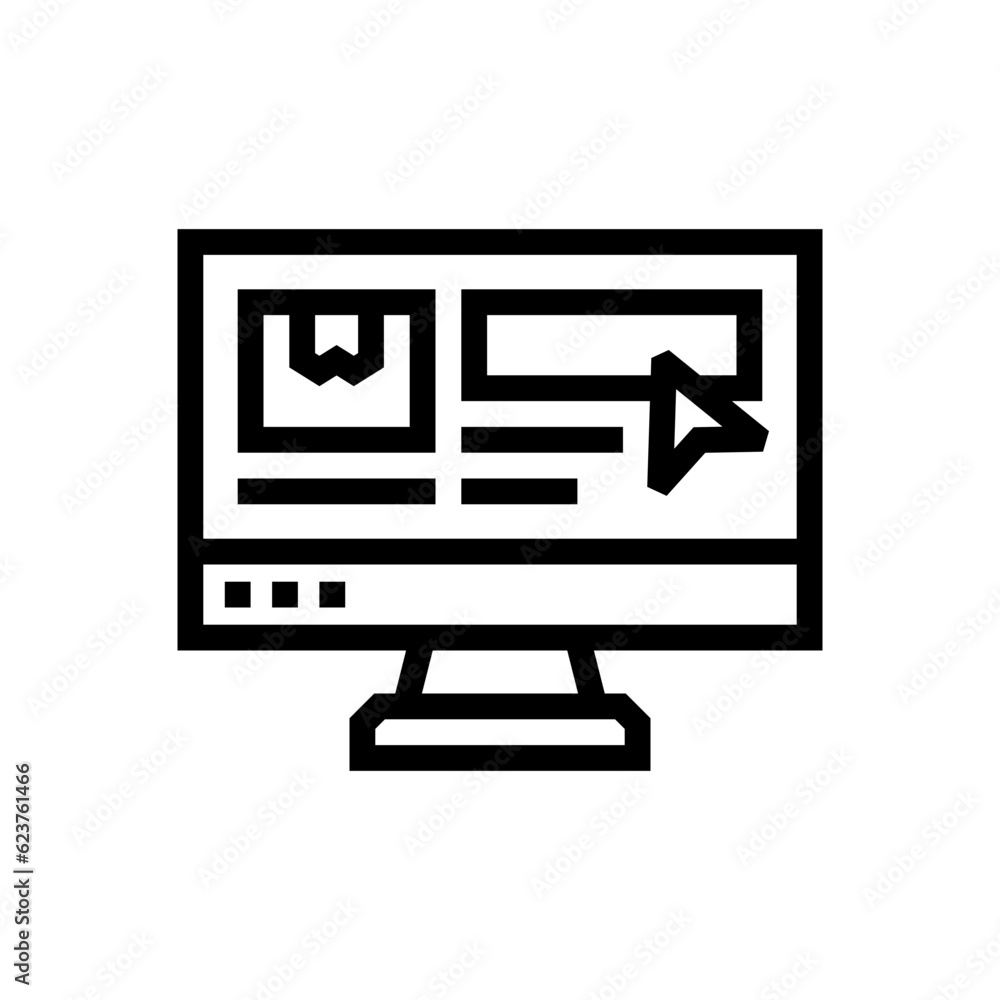 online shop line icon online shop line icon