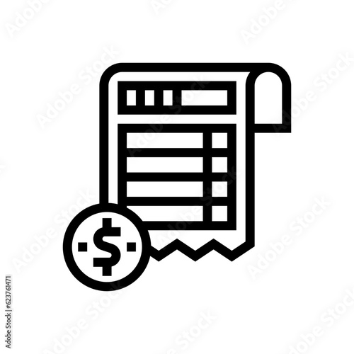 invoice line icon