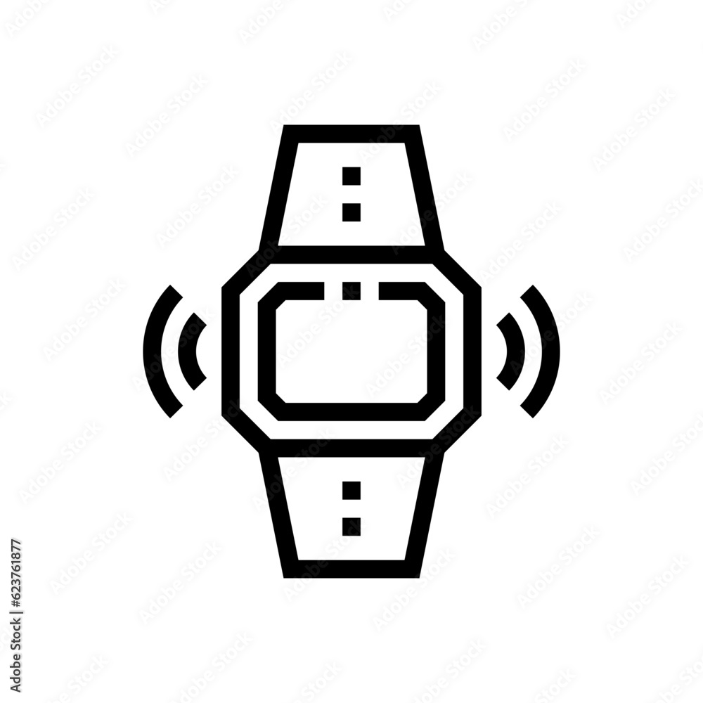 smartwatch line icon smartwatch line icon