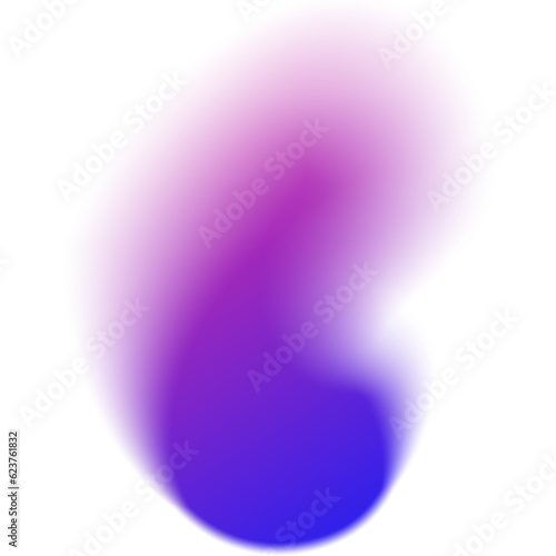Purple Blurred Gradient Shape