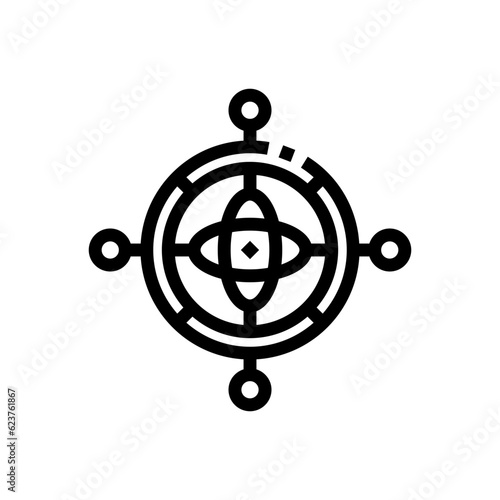 gyroscope line icon