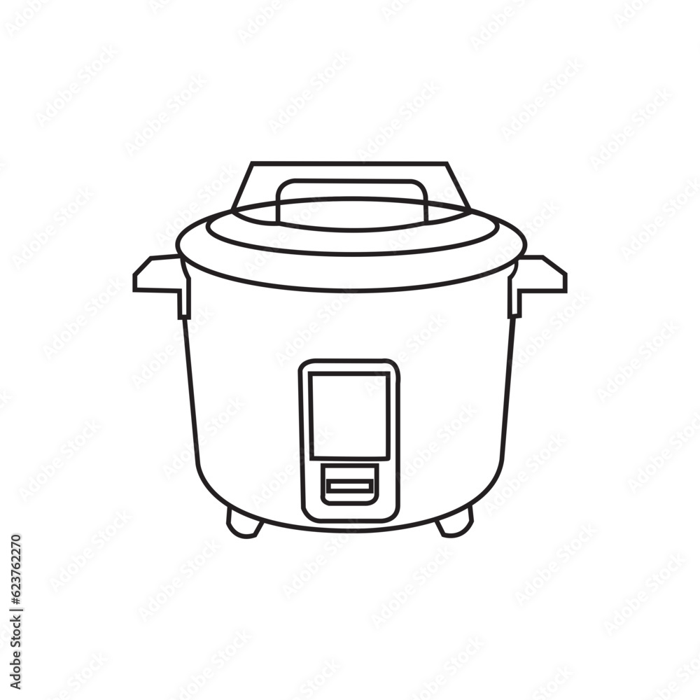 Electric rice cooker vector isolated.rice cooker outline, Hand drawn outline illustration, kitchen appliances element,flat rice electric cooker oven vector.Electric.rice electric cooker oven vector.
Electric rice cooker vector isolated.rice cooker outline, Hand drawn outline illustration, kitchen appliances element,flat rice electric cooker oven vector.Electric.rice electric cooker oven vector.