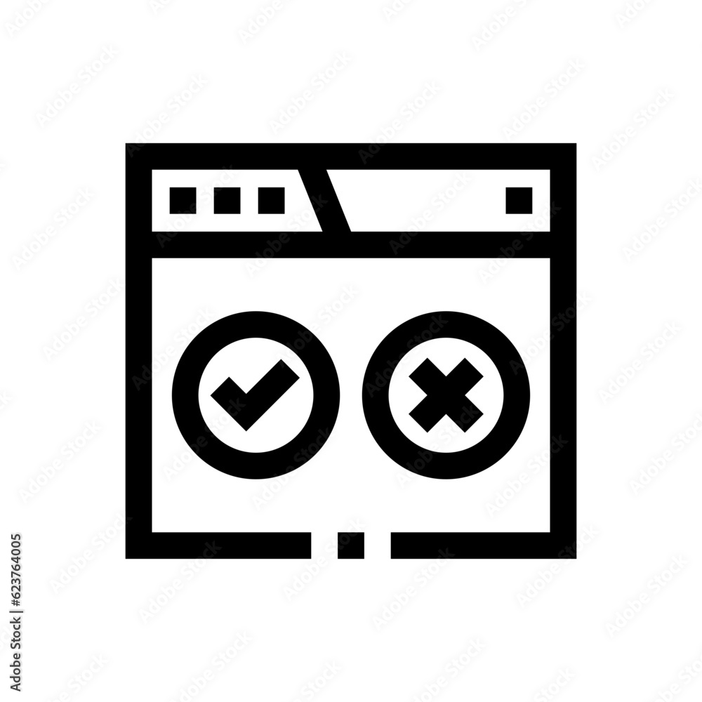 quality control line icon quality control line icon
