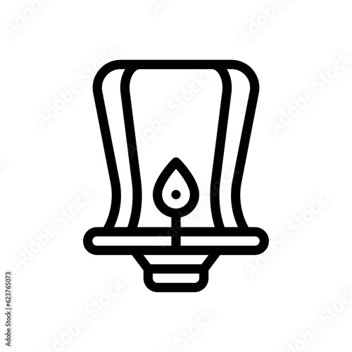 sky lantern line icon