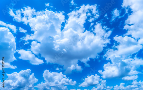 Beautiful image of white clouds on blue sky.