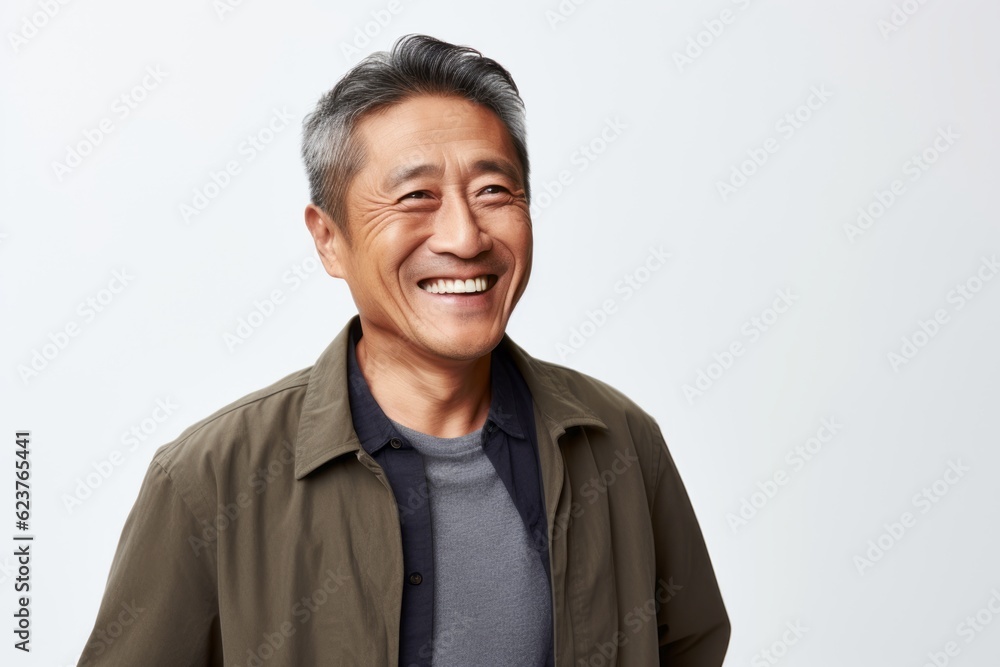 Portrait of a happy mature asian man smiling at camera. Portrait of a happy mature asian man smiling at camera.