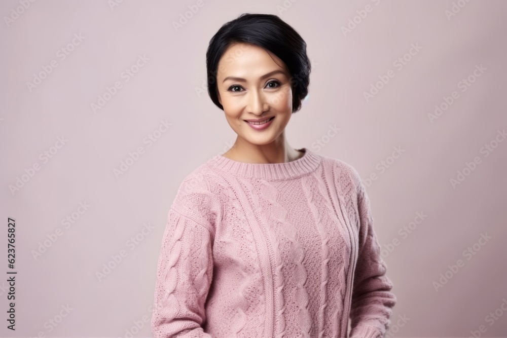 Portrait of a beautiful asian woman smiling and looking at camera Portrait of a beautiful asian woman smiling and looking at camera