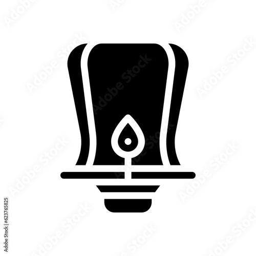 sky lantern glyph icon