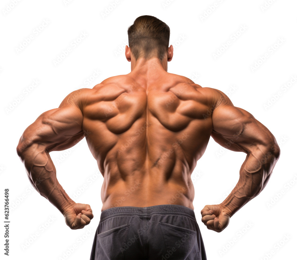 Back Muscle Flexing Isolated on Transparent Background - Generative AI
Back Muscle Flexing Isolated on Transparent Background - Generative AI