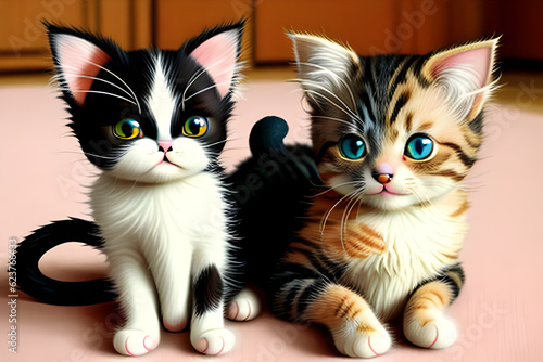 Two cute Cats © Ki-Seong Oh