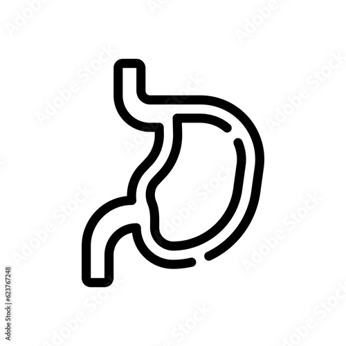 stomach line icon