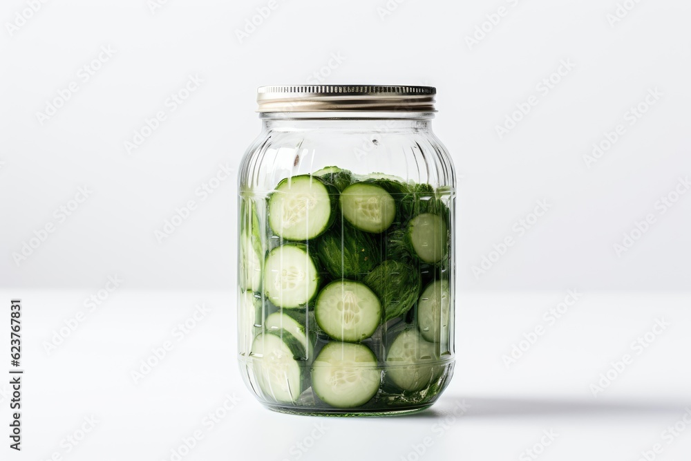product photo of a pickle jar white background product photo of a pickle jar white background