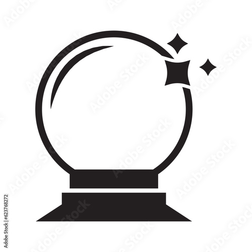 magician ball icon vector