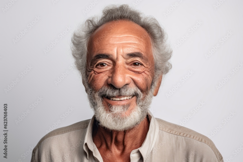 Portrait of a happy senior man. Isolated on white background. Portrait of a happy senior man. Isolated on white background.