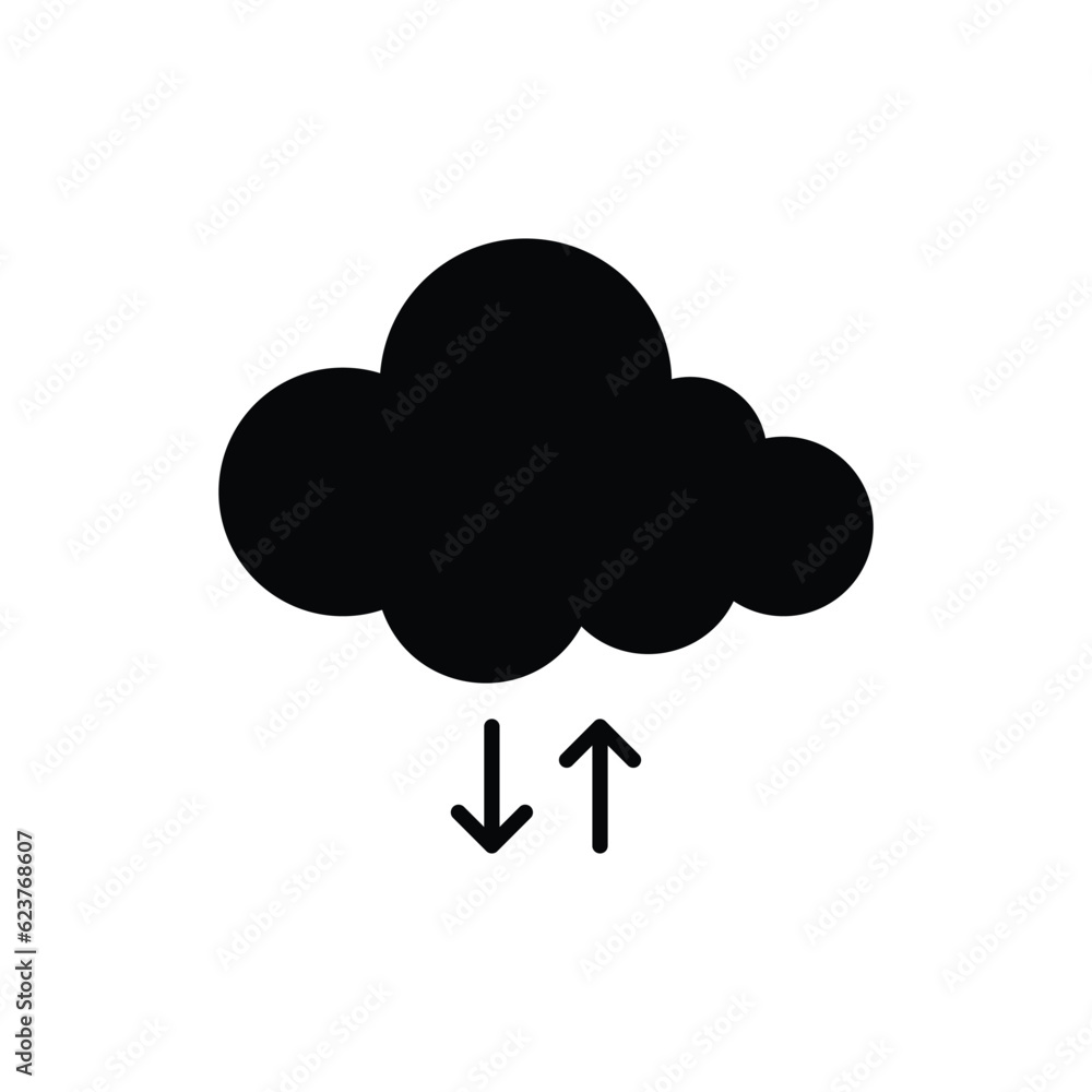 Cloud Computing icon vector stock illustration. Cloud Computing icon vector stock illustration.