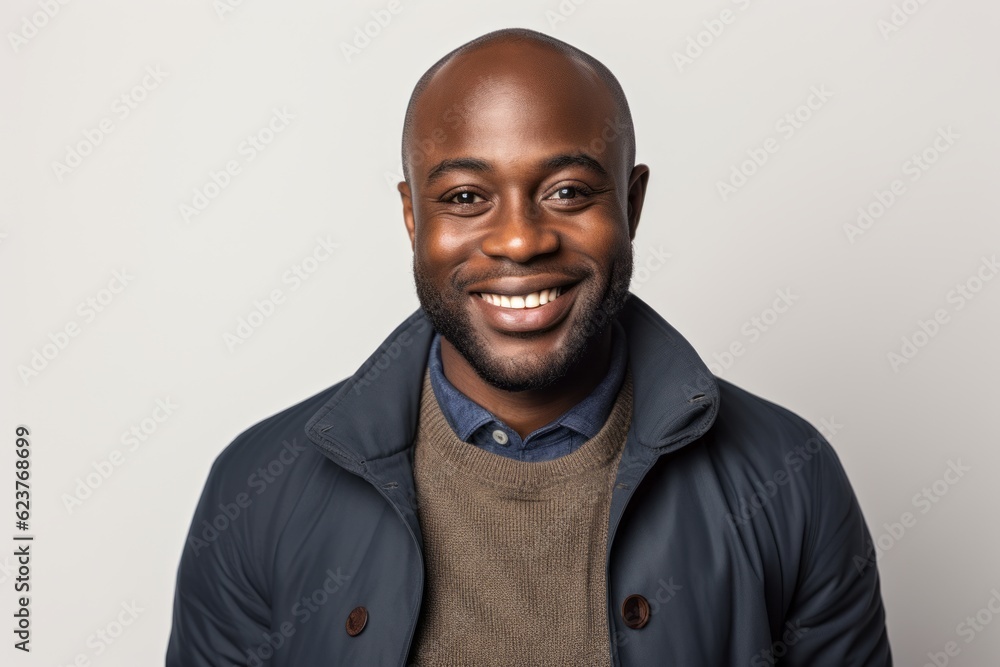 Portrait of a happy african american man smiling at camera Portrait of a happy african american man smiling at camera