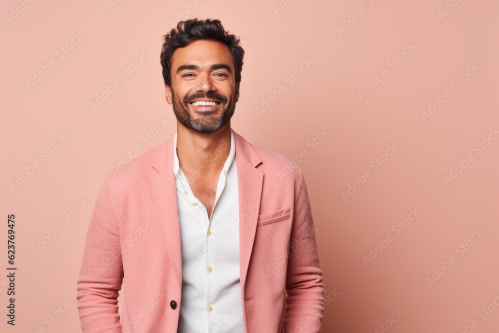 Portrait of a handsome young Indian man smiling and looking at camera Portrait of a handsome young Indian man smiling and looking at camera