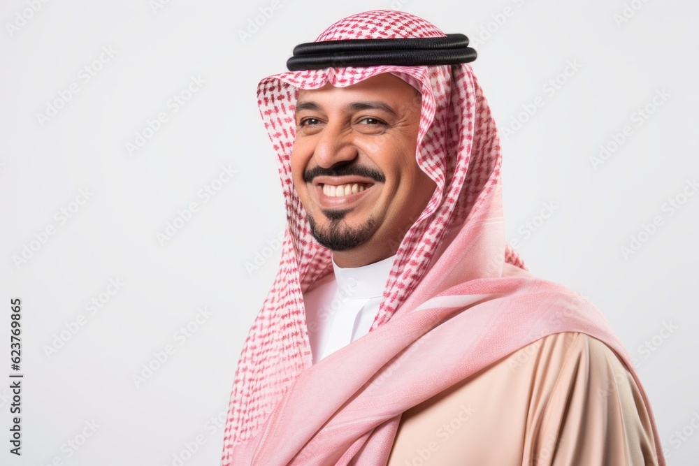 Portrait of a smiling arabian man. Isolated white background. Portrait of a smiling arabian man. Isolated white background.