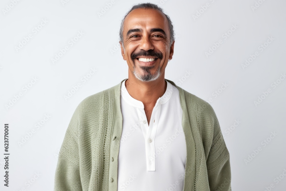 Portrait of a smiling Indian man looking at camera isolated on a white background Portrait of a smiling Indian man looking at camera isolated on a white background