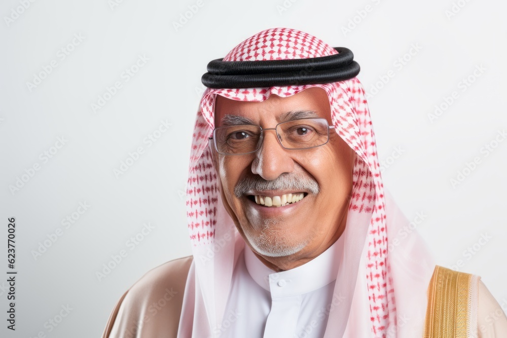 Portrait of an arabian man with traditional clothes and glasses Portrait of an arabian man with traditional clothes and glasses