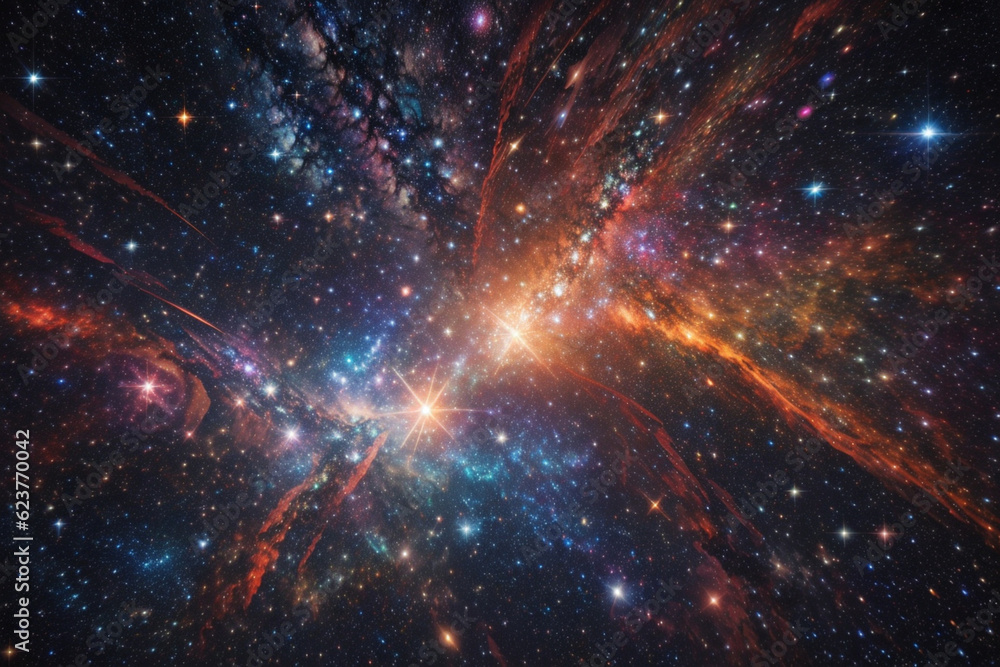 Colorful space galaxy cloud nebula. Stary night cosmos. Universe science astronomy. Supernova background wallpaper. Generative Al Colorful space galaxy cloud nebula. Stary night cosmos. Universe science astronomy. Supernova background wallpaper. Generative Al
