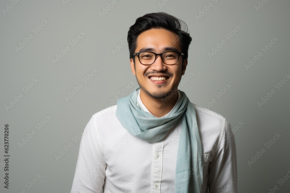 Portrait of a smiling young asian man wearing eyeglasses Portrait of a smiling young asian man wearing eyeglasses