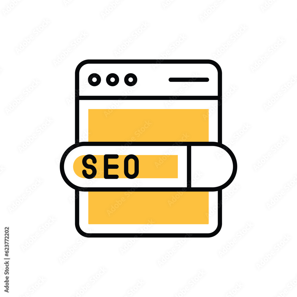 Browser icon vector stock illustration. Browser icon vector stock illustration.