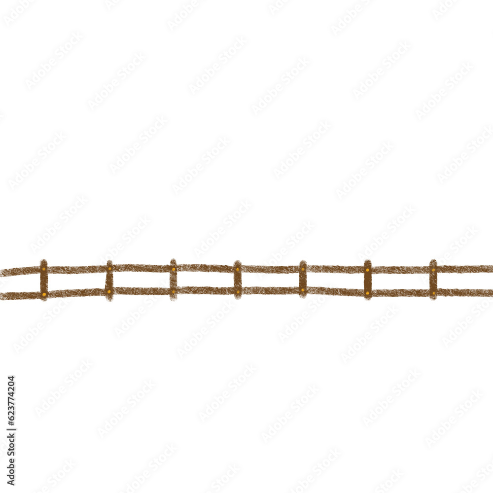 Obraz premium wooden fence isolated