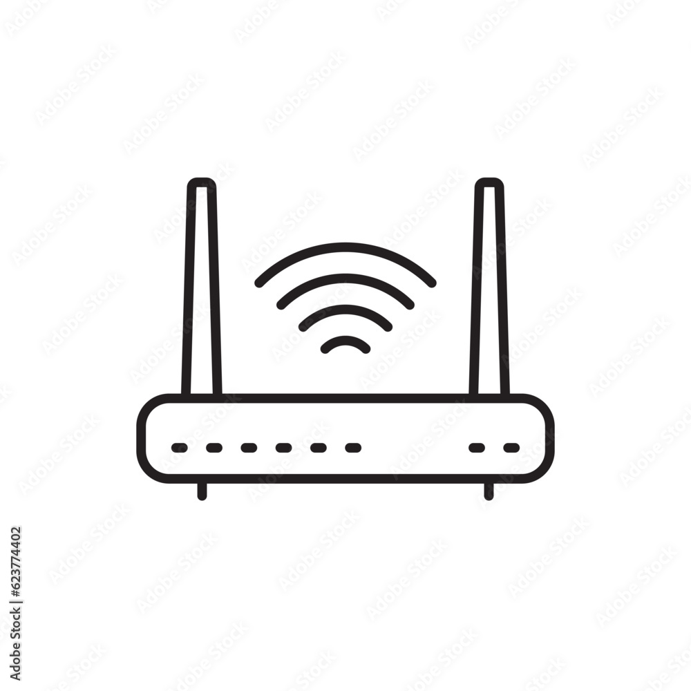 Router vector icon. Router flat sign design. Router distance symbol pictogram. UX UI icon Router vector icon. Router flat sign design. Router distance symbol pictogram. UX UI icon