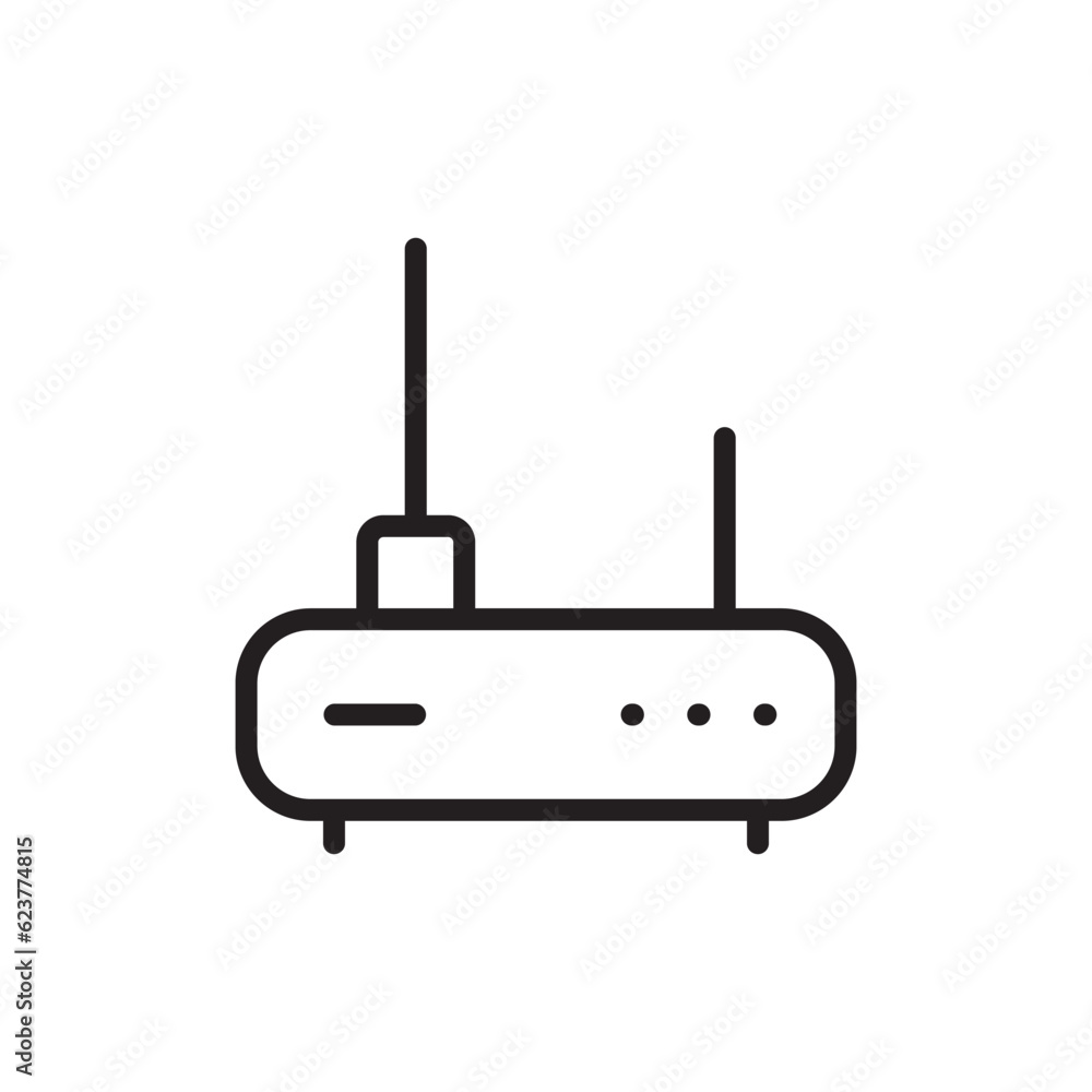 Router vector icon. Router flat sign design. Router distance symbol pictogram. UX UI icon Router vector icon. Router flat sign design. Router distance symbol pictogram. UX UI icon