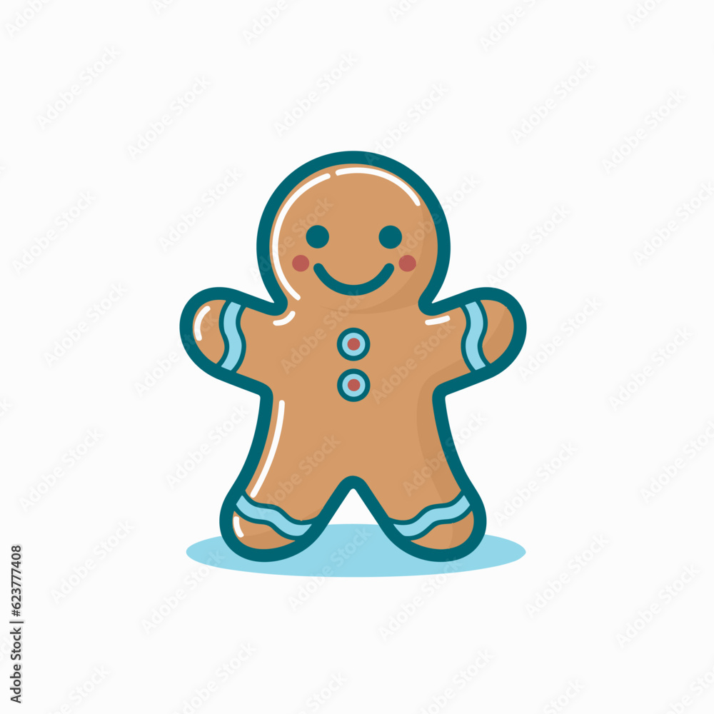 Vector of a smiling ginger icon in flat vector style Vector of a smiling ginger icon in flat vector style
