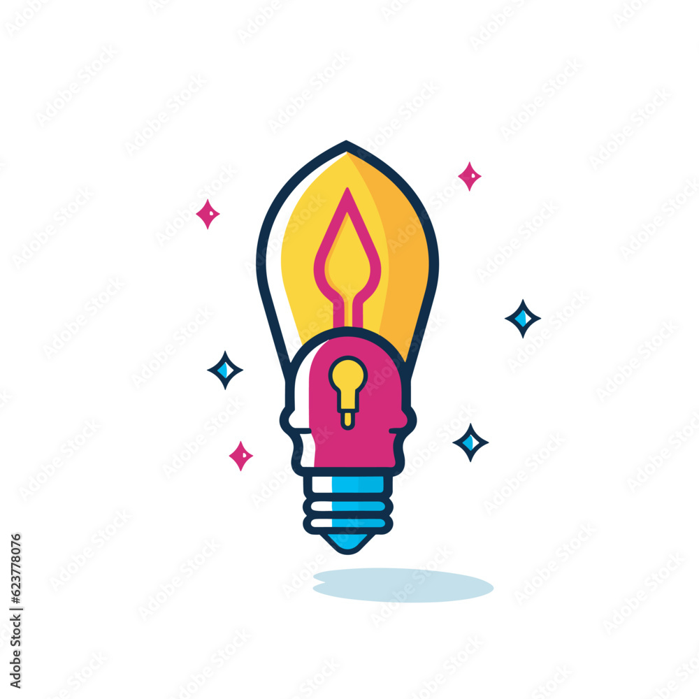 Vector of a flat icon vector of a light bulb with a question mark symbolizing a question or idea Vector of a flat icon vector of a light bulb with a question mark symbolizing a question or idea
