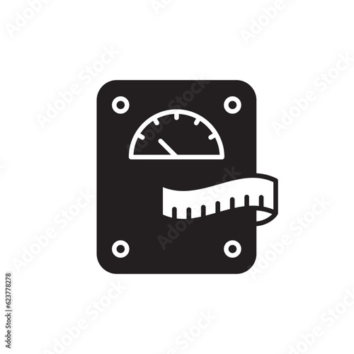 Scale weight vector icon. Scale weight flat sign design. Scale weight symbol pictogram. UX UI icon