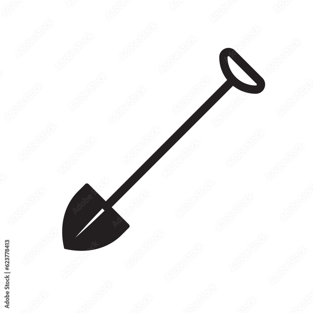 Shovel vector icon. Shovel flat sign design. Shovel symbol pictogram. UX UI icon Shovel vector icon. Shovel flat sign design. Shovel symbol pictogram. UX UI icon